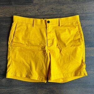 Banana Republic Yellow 7" Chino Shorts